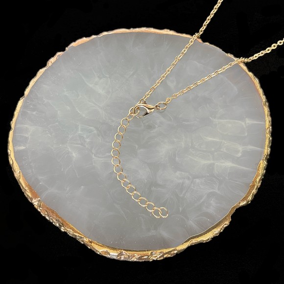 Eye of Horus Necklace Gold Plated Rhinestone Pendant & Cable Chain Layer Jewelry - Picture 4 of 7